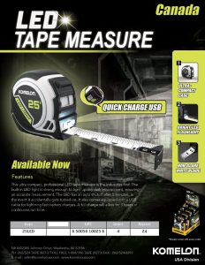 led tape measure flyer